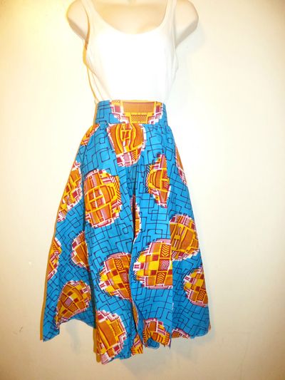 Blueberry Midi Circle Skirt