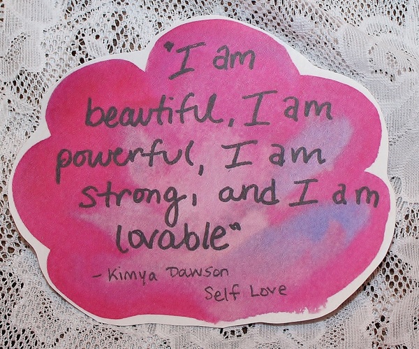 Kimya Dawson Self Love Quote Sticker