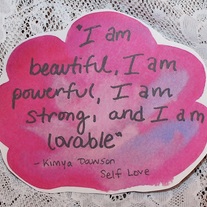 Kimya Dawson Self Love Quote Sticker