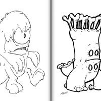 TobyArt Coloring Book - The Creatures and Critters of 2012 - Thumbnail 1