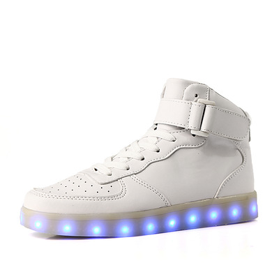 Hi top light up sneakers (white)