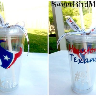 Houston texans tumbler 