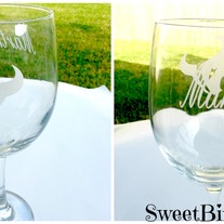 Texans Wine Glass 