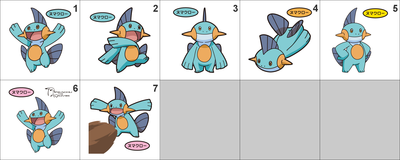 259 Marshtomp Pan Stickers Pokemon