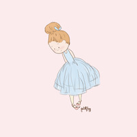 Shy Ballerina 3 Print (Color Options) - Thumbnail 2