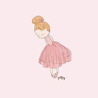 Shy Ballerina 3 Print (Color Options) - Thumbnail 3