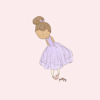 Shy Ballerina 1 Print (Color Options) - Thumbnail 2