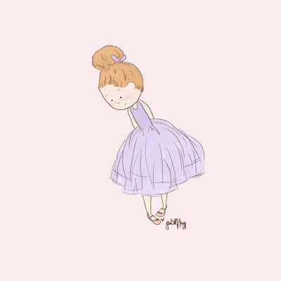 Shy ballerina 3 print (color options) - Thumbnail 5