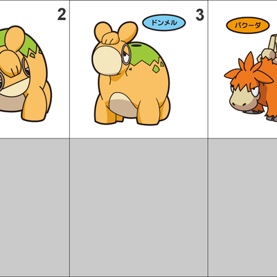 322, 323 numel, camerupt pan stickers pokemon - Thumbnail 2