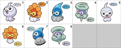 351 Castform Pan Stickers Pokemon