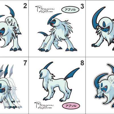 359 absol pan stickers pokemon - Thumbnail 3