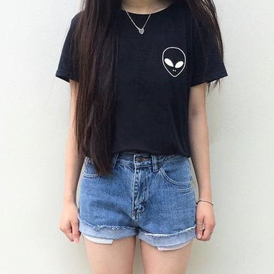 Harajuku alien T-Shirts