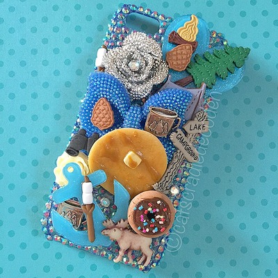 Premade rhinestone iphone 5c phone case