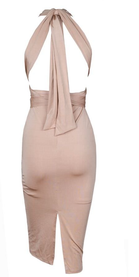 Mocha Changeable midi dress
