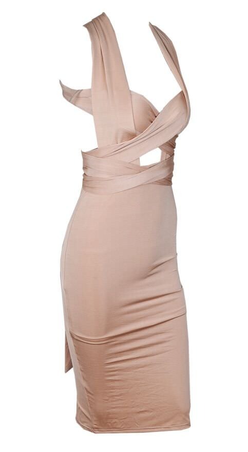 Mocha Changeable midi dress