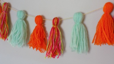 Custom Yarn Tassel Garland