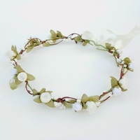 Ivory floral crown  - Thumbnail 1