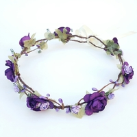 Purple Lilac floral crown ♥ - Thumbnail 1