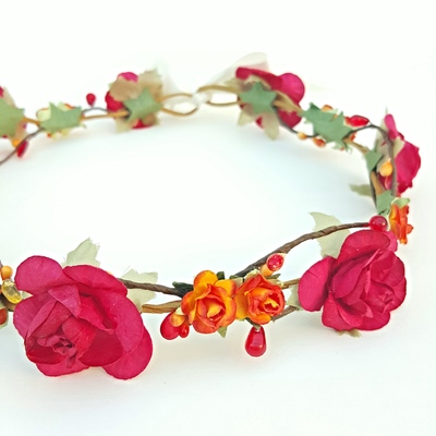 Pumpkin spice floral crown ♥