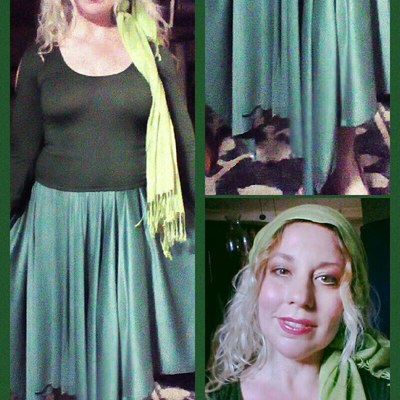 Pixie hem waterfall handkerchief asymmetrical skirt - Thumbnail 2