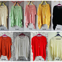 Loose Crochet Knit Cardigan Top - Thumbnail 1