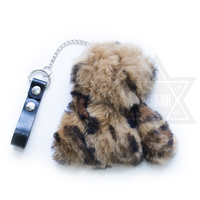 Pentacle fur coat key holder(Hot pink) - Thumbnail 3
