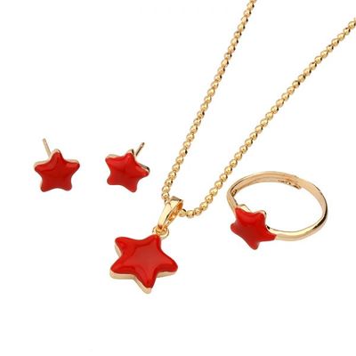 Lovely Kids' Gold Jewelry Set