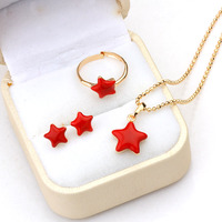 Lovely Kids' Gold Jewelry Set - Thumbnail 1