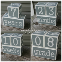 Gray and White Block Set