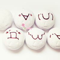 Jumbo Marshmallow Squishy Buns (kawaii Faces) - Thumbnail 1