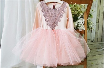 Sophia Rose Pink Pearl Dress