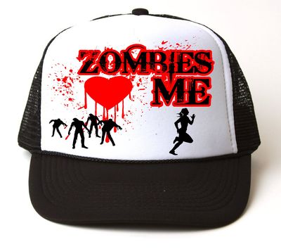 ZOMBIES LOVE ME Snap Back Cap # 121