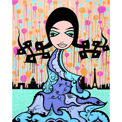 Original painting - the parisian princess