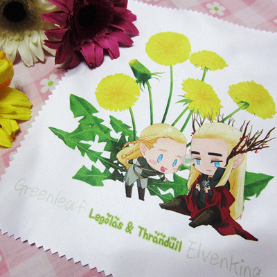 Tolkien - lens cleaning cloth - legolas greenleaf , thranduil