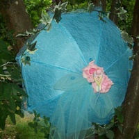 Embellished Parasol-Sun Umbrella--Festival-Wedding-Cosplay-Custom to Order - Thumbnail 2