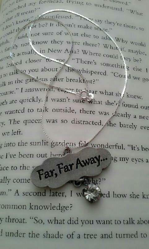 Sterling Silver and CZ Fairy Tale Far Far Away Princess Necklace