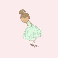 Shy Ballerina 1 Print (Color Options) - Thumbnail 3