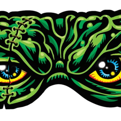Monster eyes full color shaped vinyl sticker - Thumbnail 5