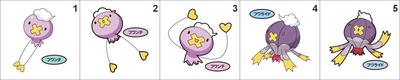 425, 427 Drifloon, Drifblim Pan Stickers Pokemon