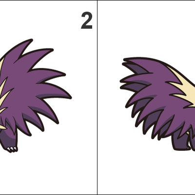 434, 435 stunky, skuntank pan stickers pokemon - Thumbnail 1