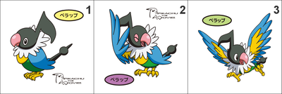 441 Chatot Pan Stickers Pokemon