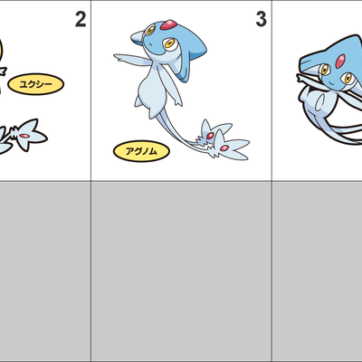 480, 481, 482 uxie, mesprit, azelf pan stickers pokemon - Thumbnail 2