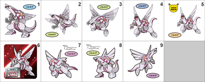 484 Palkia Pan Stickers Pokemon