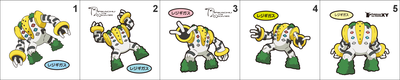 486 Regigigas Pan Stickers Pokemon