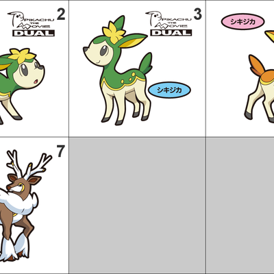 585, 586 deerling, sawsbuck pan stickers pokemon - Thumbnail 3