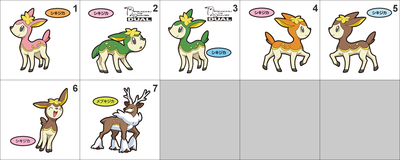 585, 586 Deerling, Sawsbuck Pan Stickers Pokemon