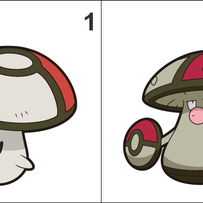 590, 591 foongus, amoonguss pan stickers pokemon - Thumbnail 3