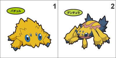 595, 596 Joltik, Galvantula Pan Stickers Pokemon