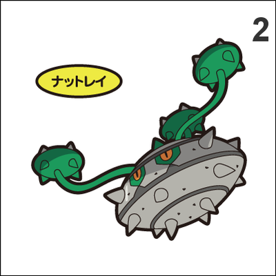 597, 598 ferroseed, ferrothorn pan stickers pokemon - Thumbnail 2