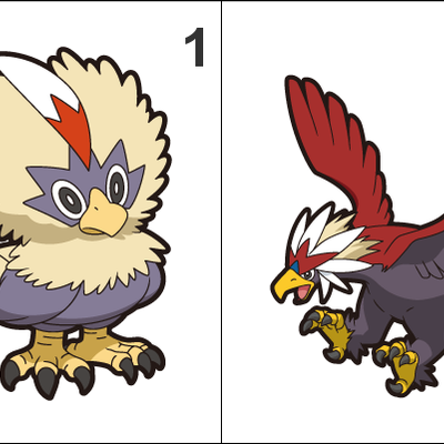 627, 628 rufflet, braviary pan stickers pokemon - Thumbnail 1